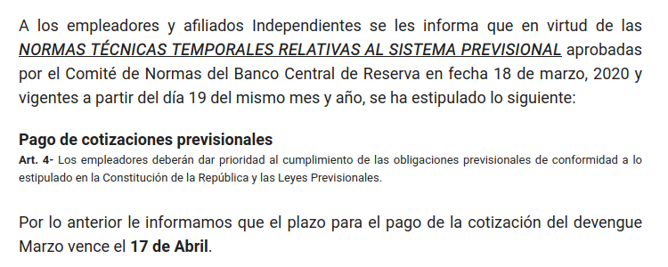 email de notificacion para el pago de planillas afp